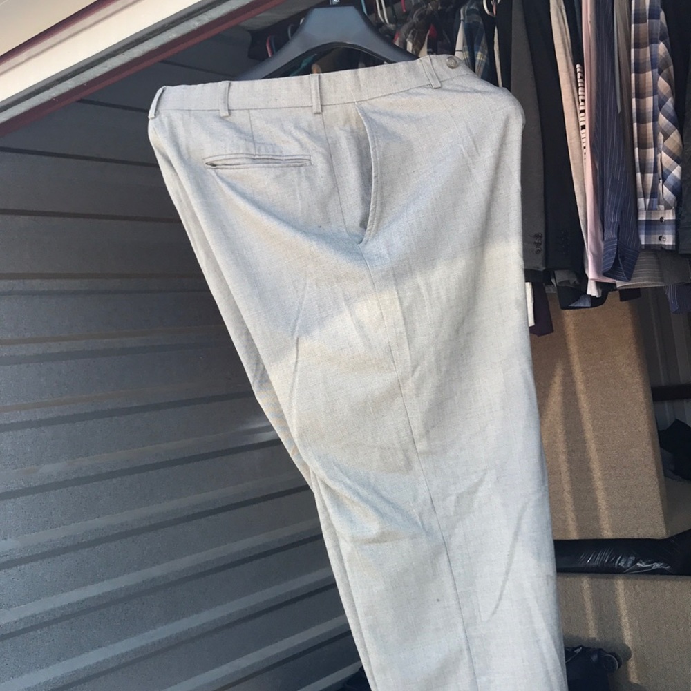 Light tan suit pants